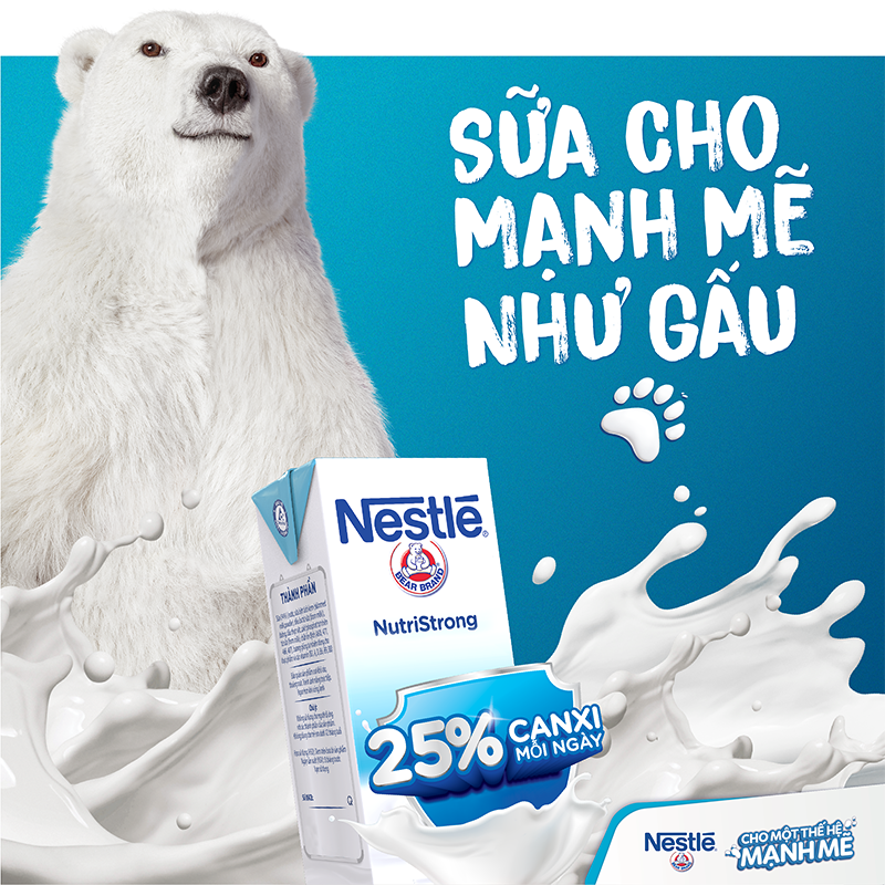 Thùng 48 Hộp Sữa Nestlé Gấu Có Đường 12(4x115ml)