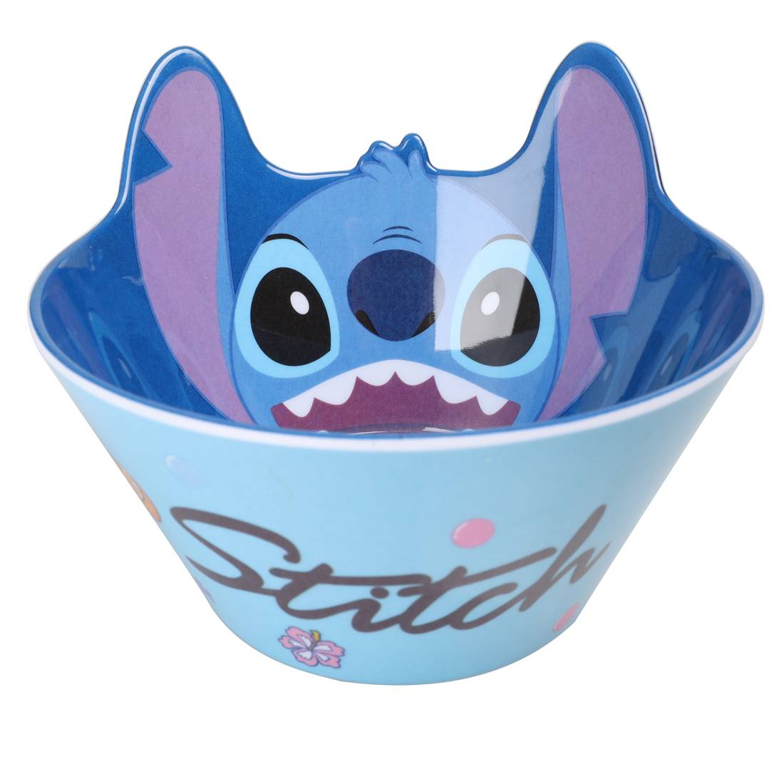 Chén tô ăn dặm melamine Disney hình Stitch 3D cho bé trai