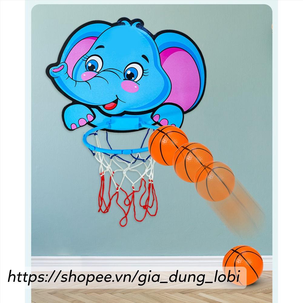 Đồ chơi bóng rổ cho bé treo tường bảng ném bóng rổ dán tường mini cho bé vui chơi