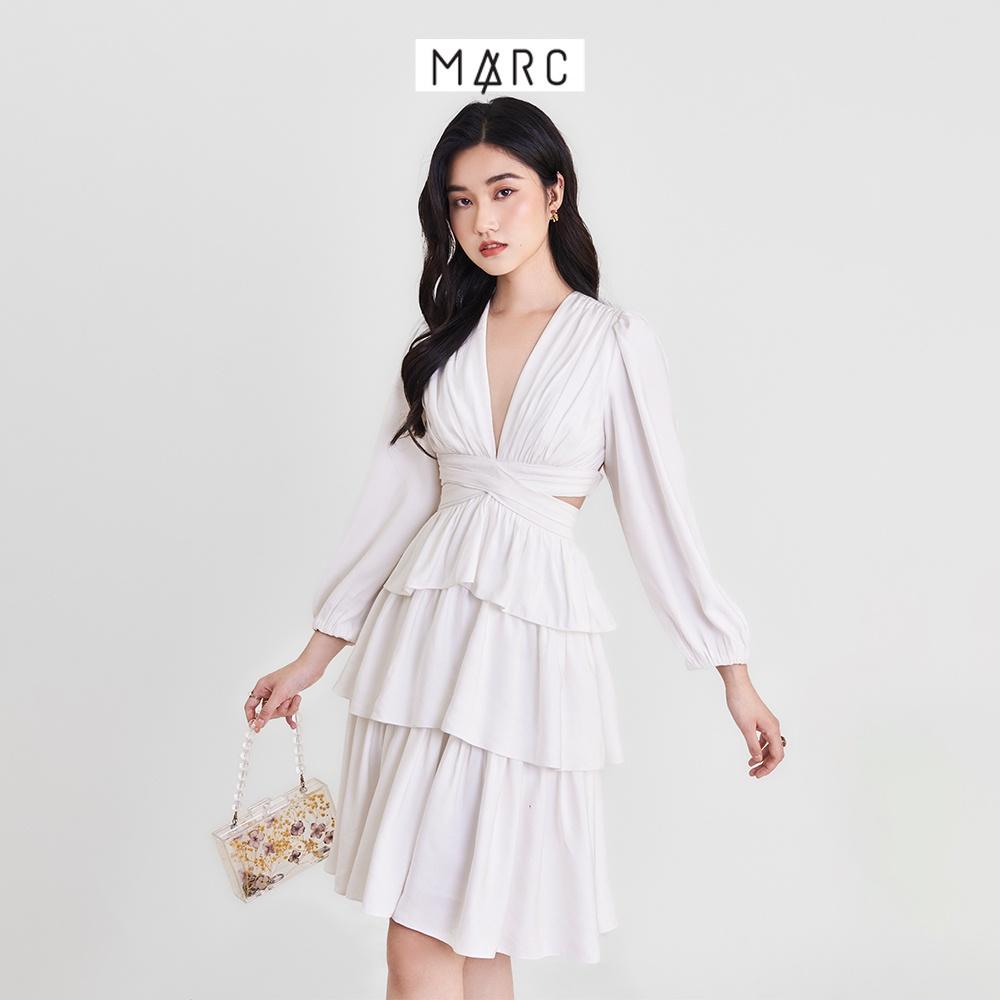 Đầm nữ MARC FASHION tay dài cutout tùng 3 tầng
