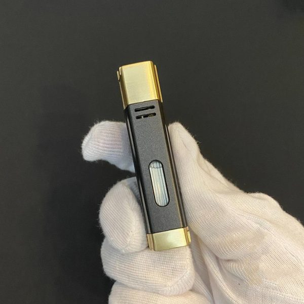 Bật lửa khò 2 tia kèm cắt V, ô quan sát dung lượng ga COB-198