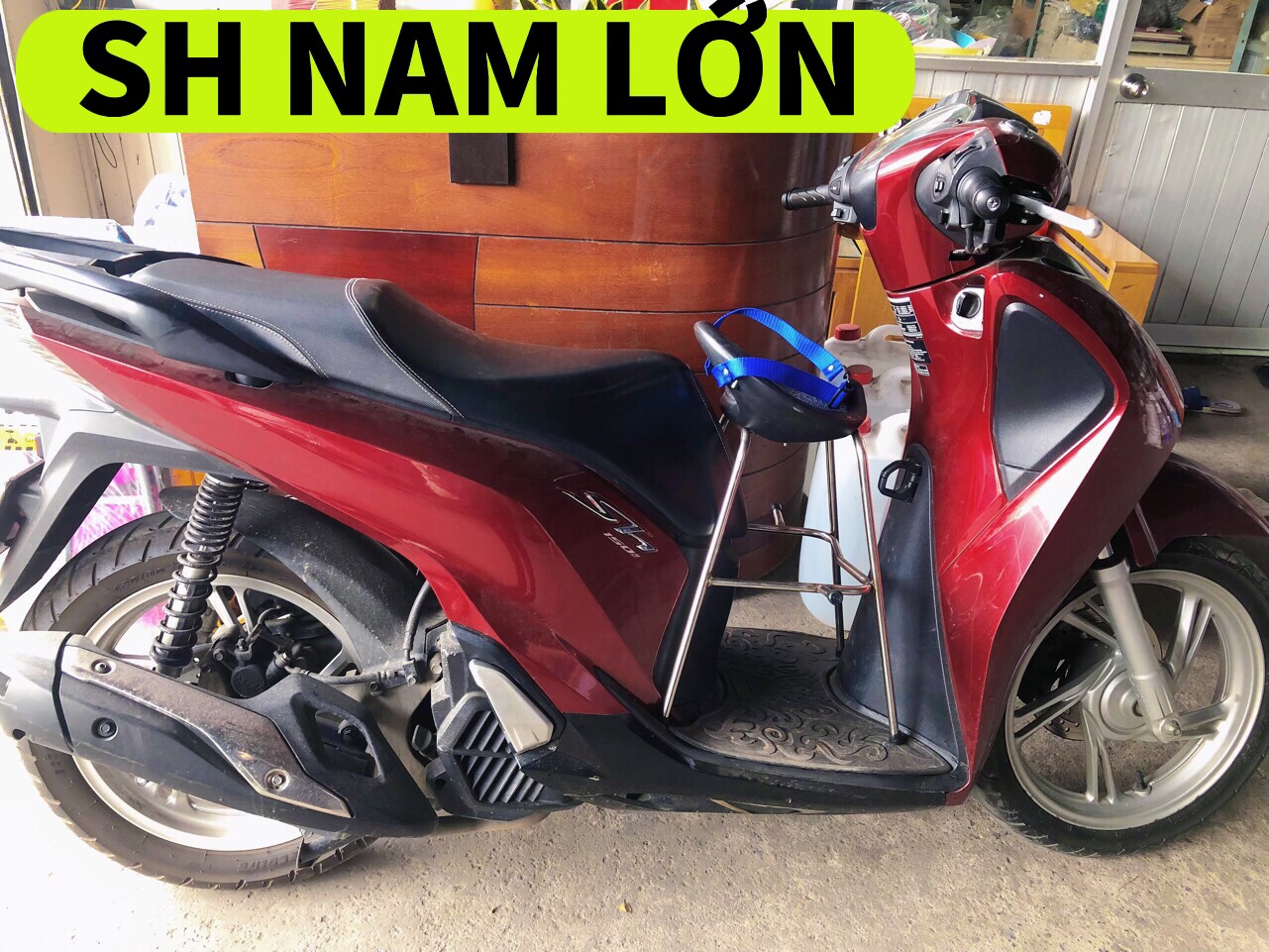 Ghế Ngồi Xe Máy Cho Bé Các Loại Xe -Ghế Đôn Xe Máy SCR, LEAD, VISION,MIO,VARIO, SH MODE,SH, VESPA, ATILA,....) , GHẾ ĐÔN GA INOX YÊN NHỰA CÓ DÂY ĐAI