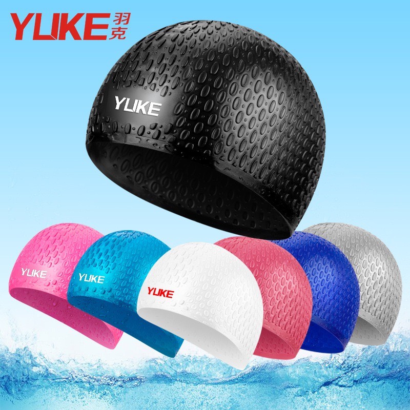 Mũ bơi người lớn YUKE - YM620 - Silicone không mùi, đàn hồi cao, phù hợp với tóc dài