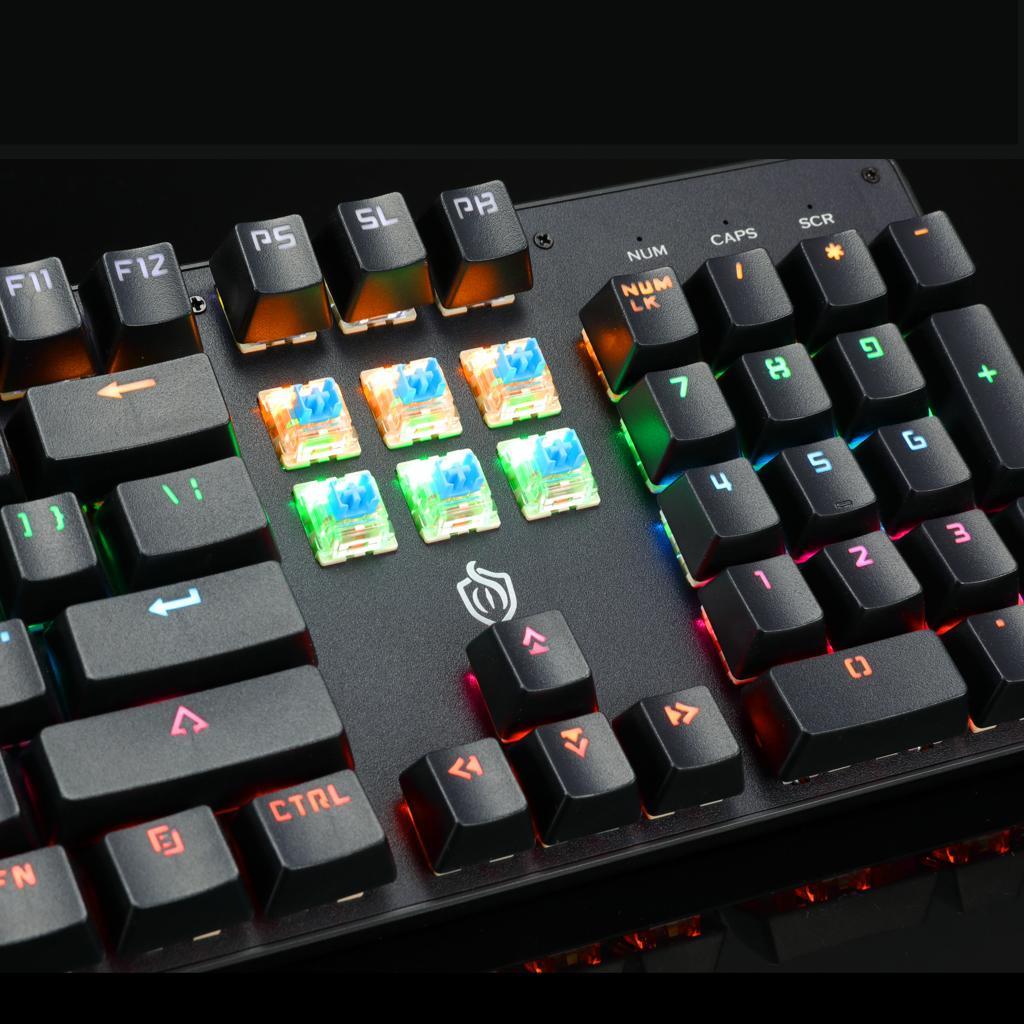 USB Wired LED Backlit Ergonomic Gamer Keyboard For PC Laptop