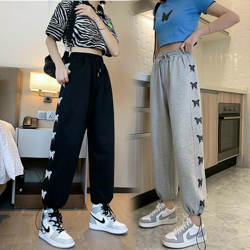 Quần Ống Rộng Nam Nữ dây rút ống chân phong cách unisex vải thun nỉ êm mịn cực đẹp (insocbuom)