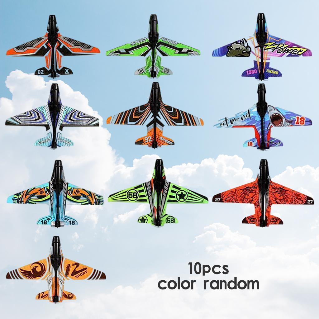 Light  Airplane Toy click Ejection DIY Sports for Kids