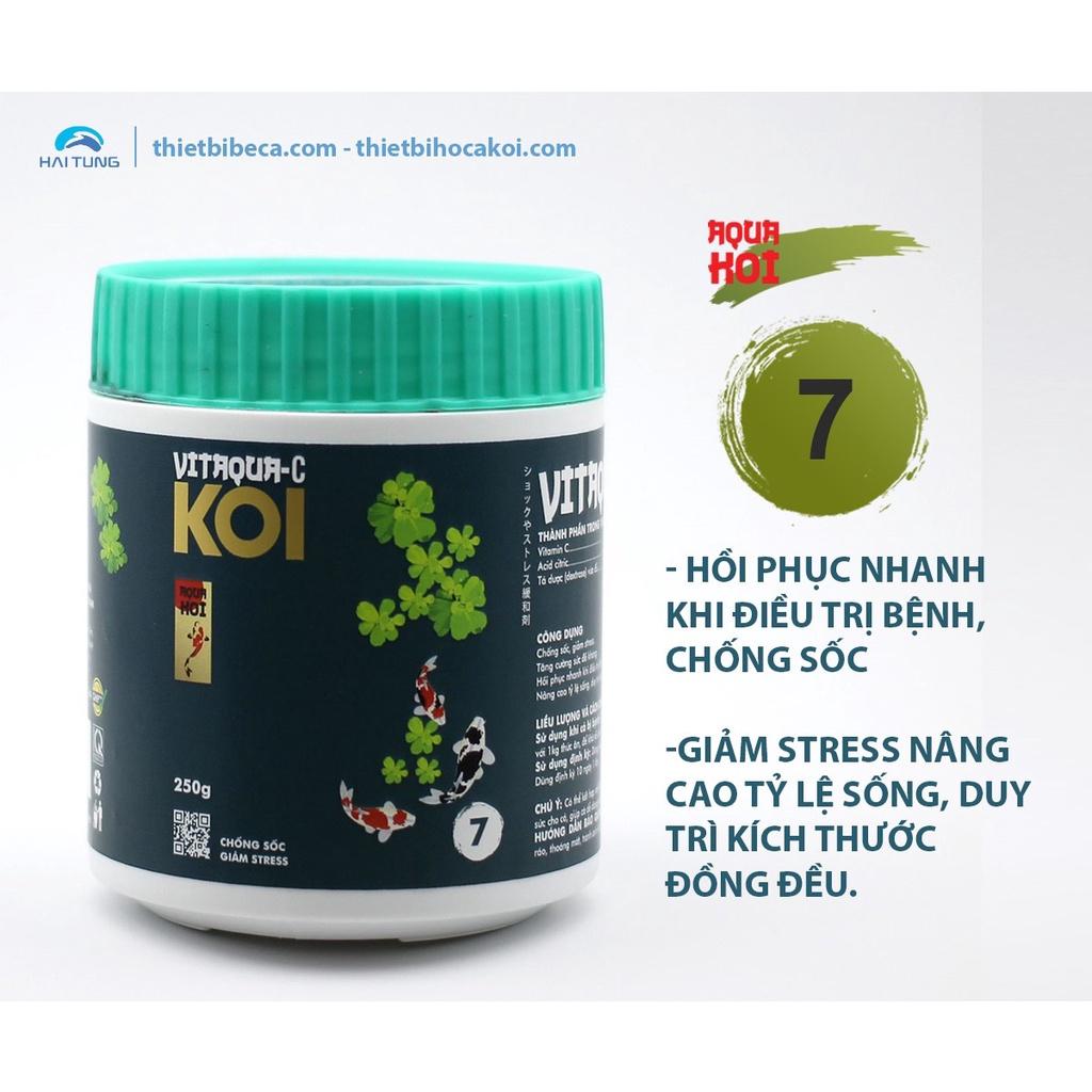 Chế phẩm số 7 Vitamin Hỗ trợ điều trị bệnh cho cá koi VITAQUA-C, Chống sốc, giảm stress