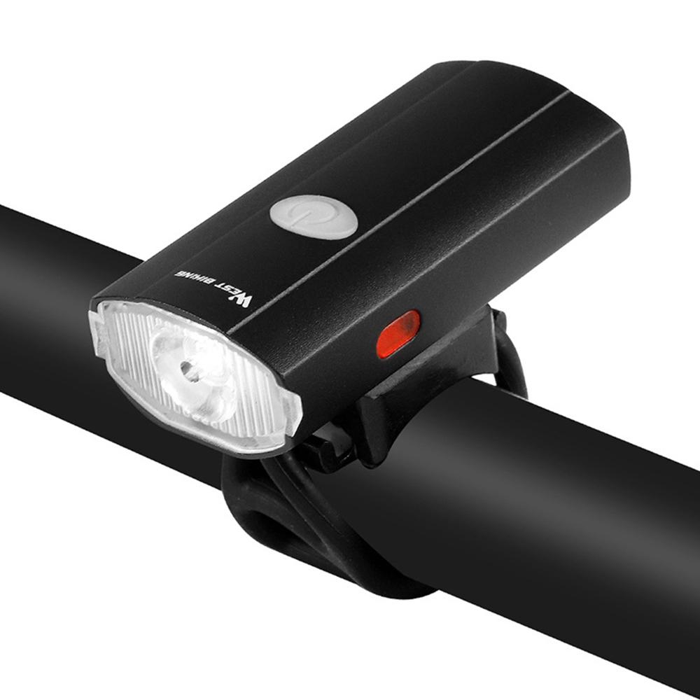 Đèn pha xe đạp 2 trong 1 USB có thể sạc lại, vỏ đèn bằng kim loại siêu bền