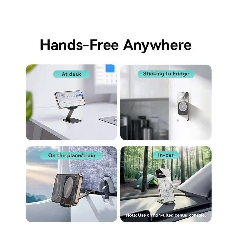 Giá Đỡ Điện Thoại Từ Tính Baseus PrimeTrip VX1 Versatile Travel (3-Axis Foldable, Dual Magnetic Sides, Multiple Modes, Ultra-thin) [ hàng chính hãng ]