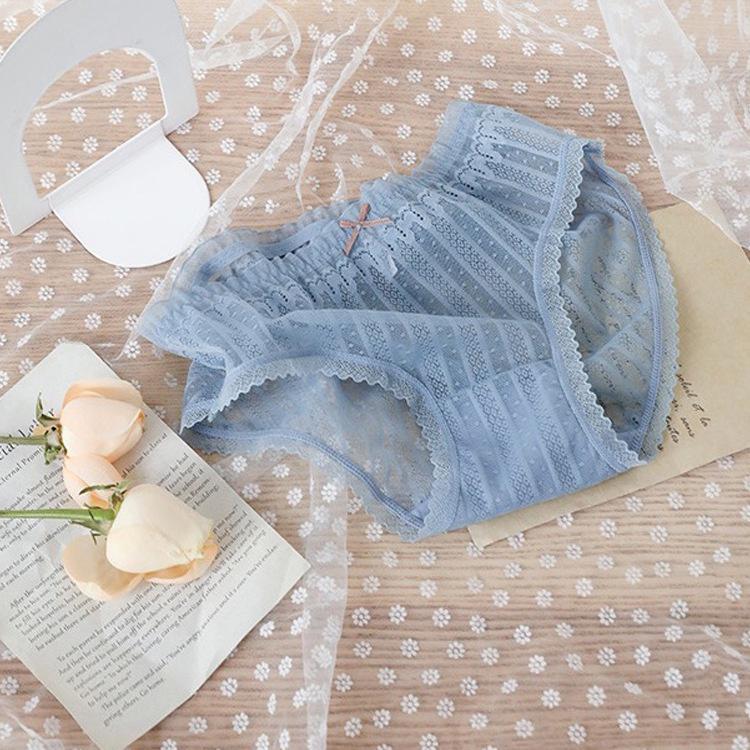 Combo 5 Quần lót nữ ren cao cấp chất liệu cotton ren lưới sọc kháng khuẩn thoáng mát siêu tôn dáng - Tada 2316
