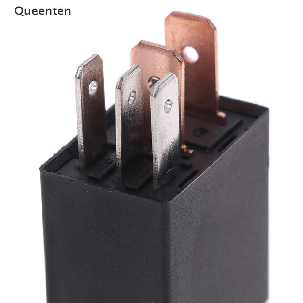 Queenten DC 12V 24V 40A Rated Current 1NO 1NC SPDT 4/5 Pins Car Automotive Alarm Relay QT