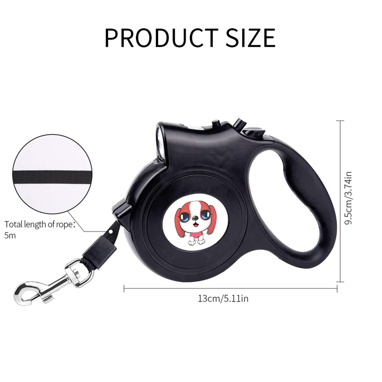 Rời khỏi có thể thu vào, con chó con chó, con chó có thể thu vào với ánh sáng, rò rỉ có thể thu vào cho chó kích thước màu đen 5 m, một điểm dừng cay đắng, hãy để mèo có thể thu vào.