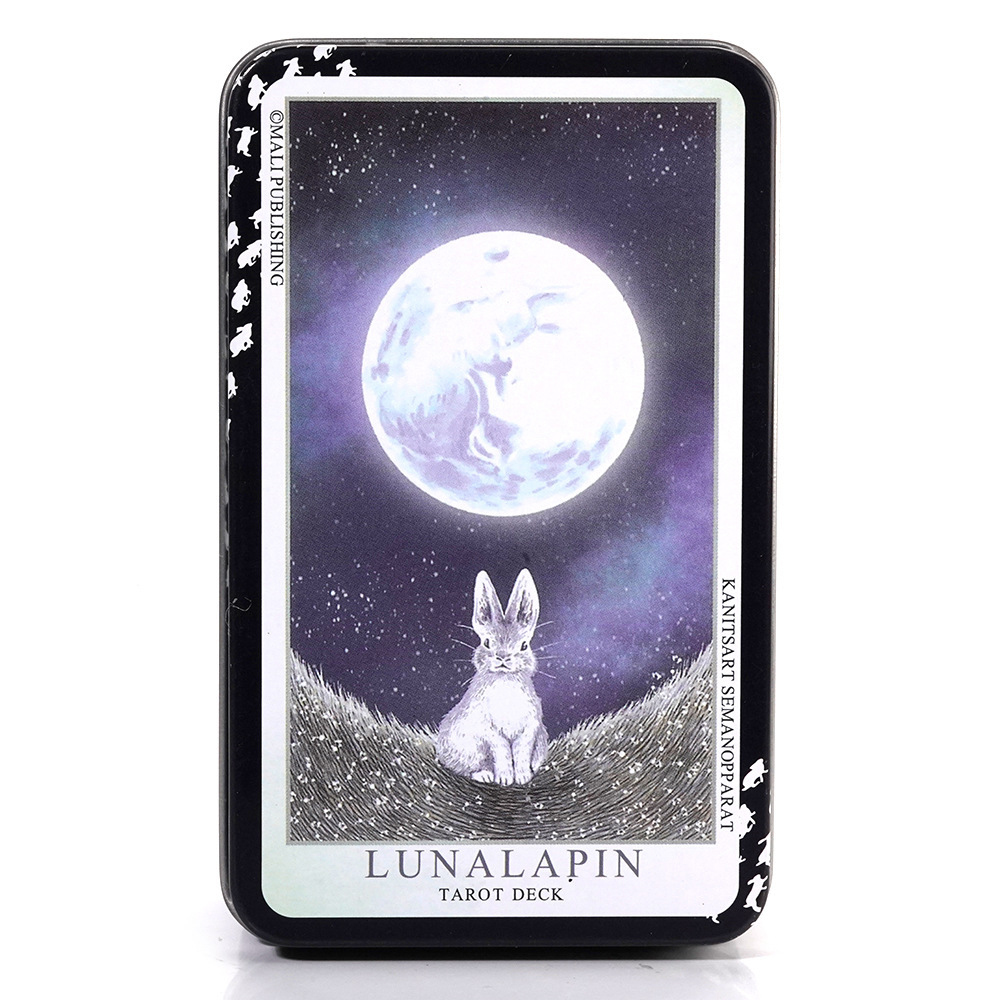 [Mạ Cạnh] Bộ Bài Tarot Lunalapin Hộp Thiếc Mạ Cạnh 78 Lá Tặng File Tiếng Anh Và Đá Thanh Tẩy