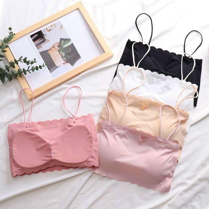 Áo 2 Dây Nữ Hàn Quốc Có Đệm Viền Ren 5 Màu Siêu Xinh