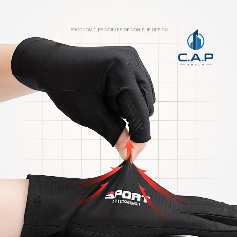 Găng bao tay chống nắng Nam Nữ ngắn và dài xỏ hở ngón thể thao SPORT chống tia UV chống trượt - CN0III6-0V2