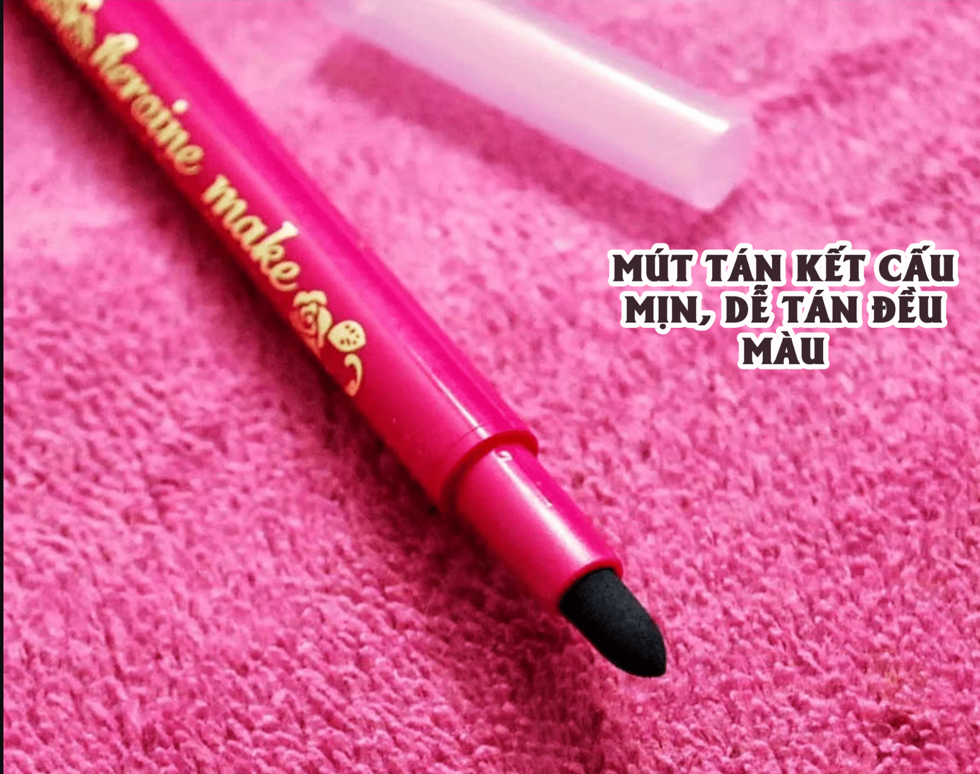 Bút Chì Sáp Kẻ Mí Mắt Kissme Heroine Make Quick Eyeliner Không Trôi (Nét Vẽ Tự Nhiên - Dạng Xoay)