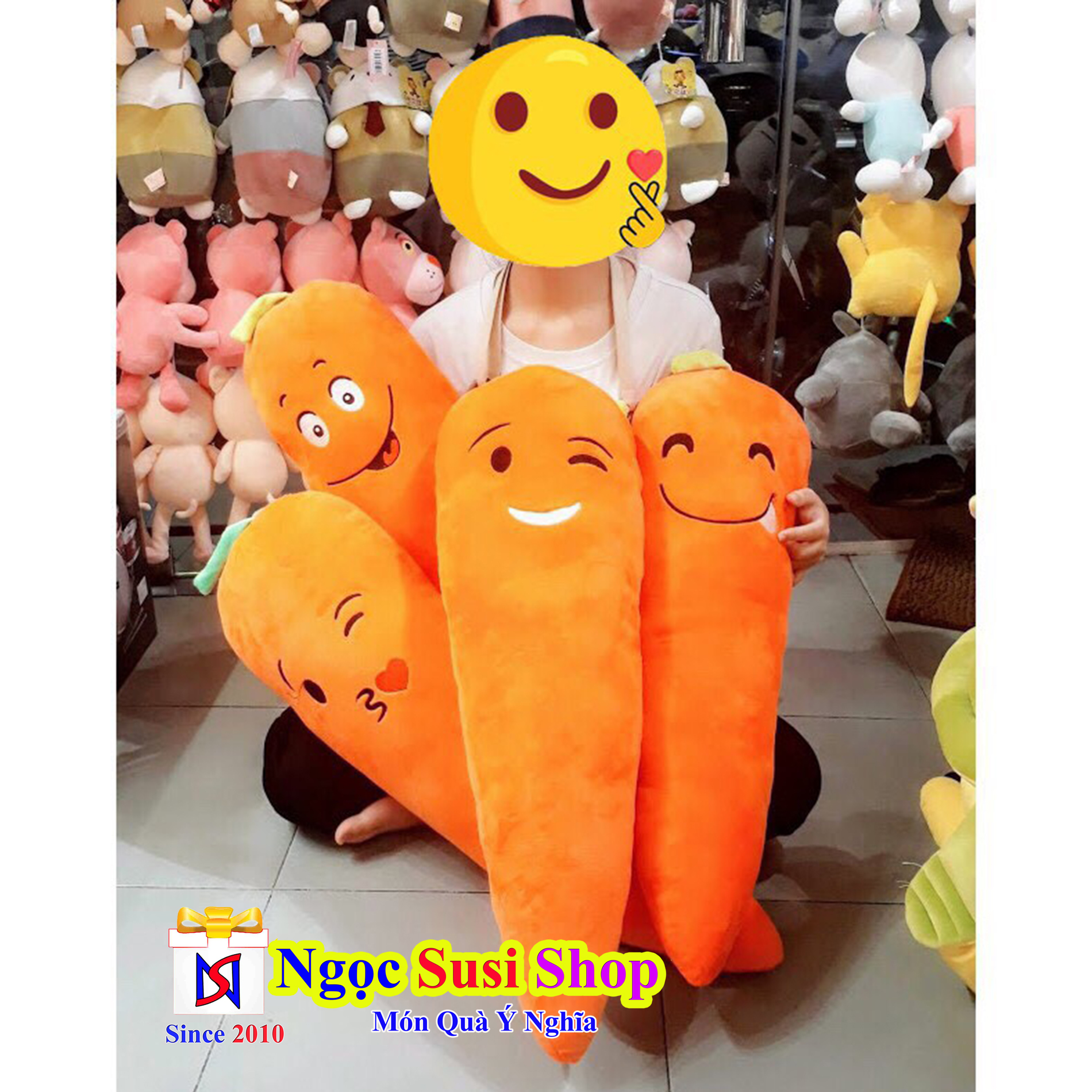 GỐI ÔM CÀ RỐT SIÊU TO KHỔNG LỒ