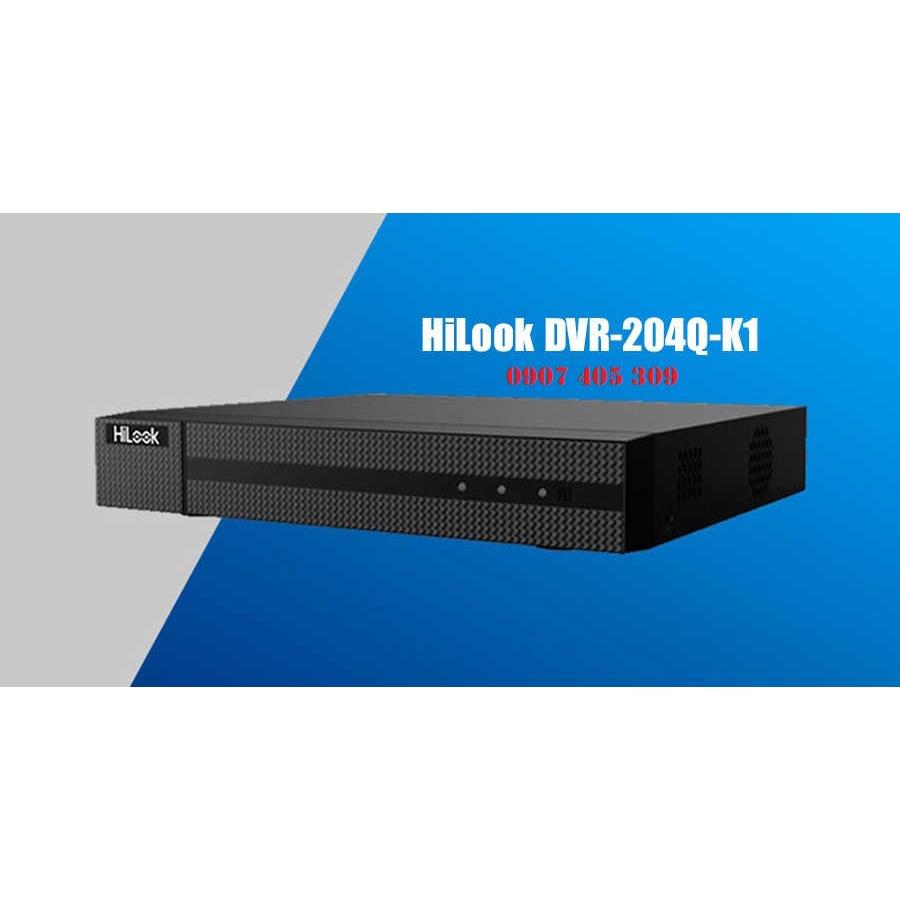 Đầu ghi hình TVI-IP 4 kênh HILOOK DVR-204Q-K1(S) - Hàng chính hãng