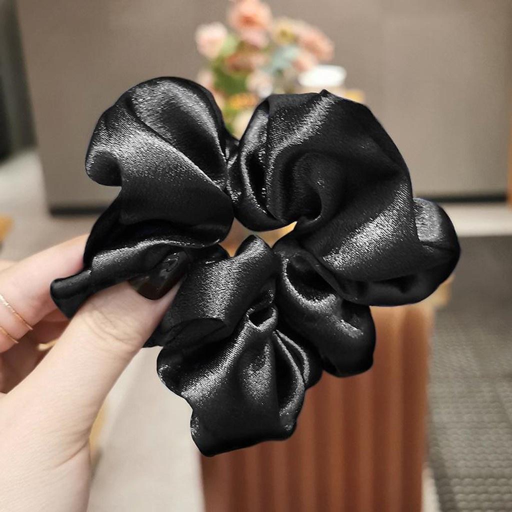 Buộc Tóc Scrunchies Cột Tóc Scrunchies Phi Bóng Mềm Mại Nhiều Màu