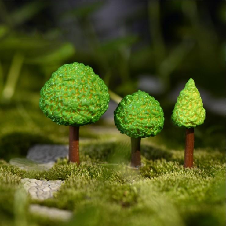 KHO-HN * Mô hình cây xanh nhựa cứng trang trí sa bàn, tiểu cảnh, DIY