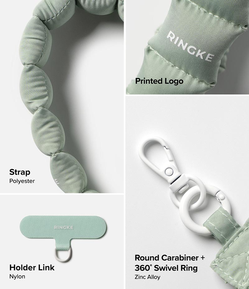 Dây đeo RINGKE Holder Link Puffer Hand Strap - Hàng Chính Hãng