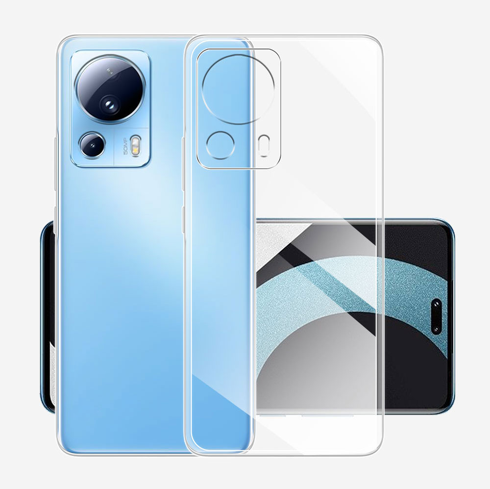 Ốp lưng silicon dẻo cho Xiaomi Mi 13 Lite / Civi 2 hiệu Ultra Thin trong suốt mỏng 0.6mm độ trong tuyệt đối chống trầy xước - Hàng nhập khẩu