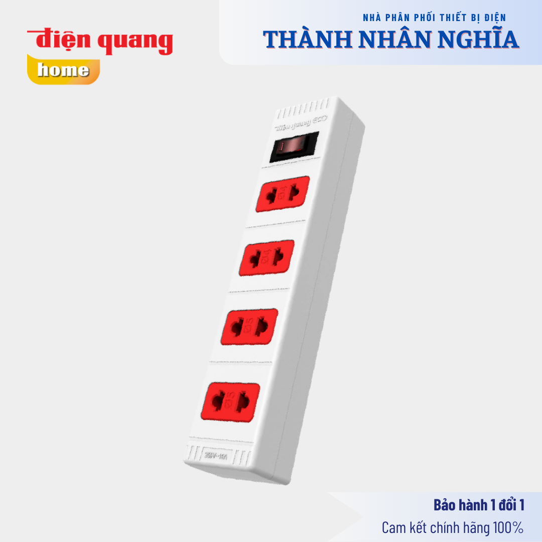 Ổ cắm Điện Quang ECO ĐQ ESK 42 ECO (4 lỗ 2 chấu)