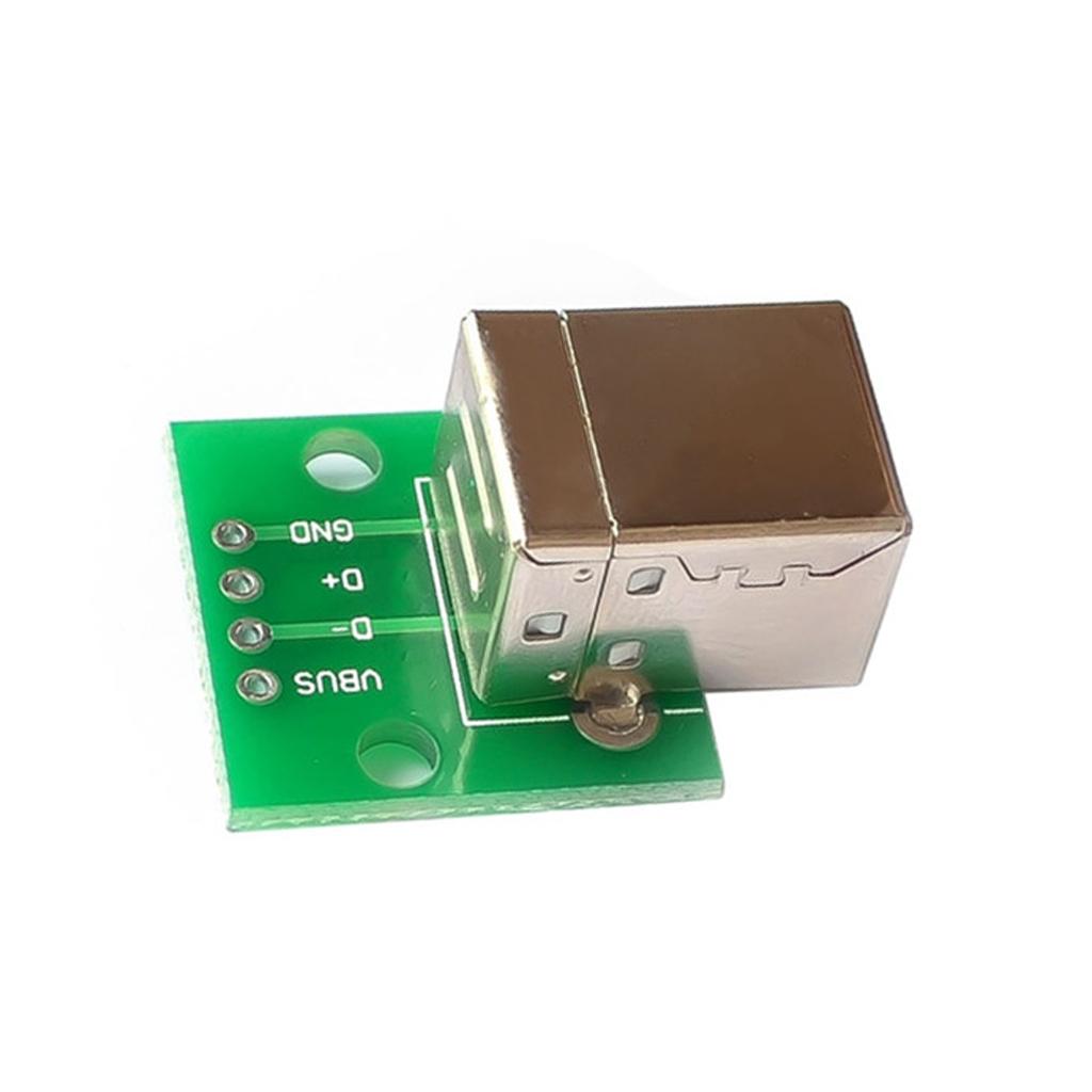 20 Pieces USB Type B Female Socket Breakout Board to DIP Connector For Printer Accessory