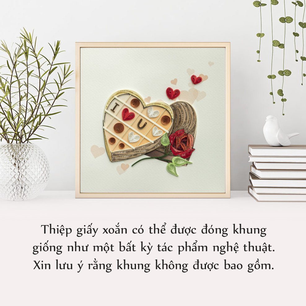 Thiệp Giấy Xoắn Tình Yêu - CNL1507