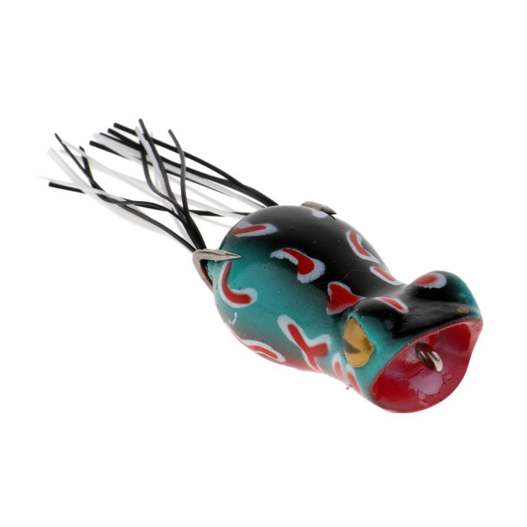 2xTopwater Frog Fishing Lure Crankbaits Saltwater Freshwater Baits And Hooks