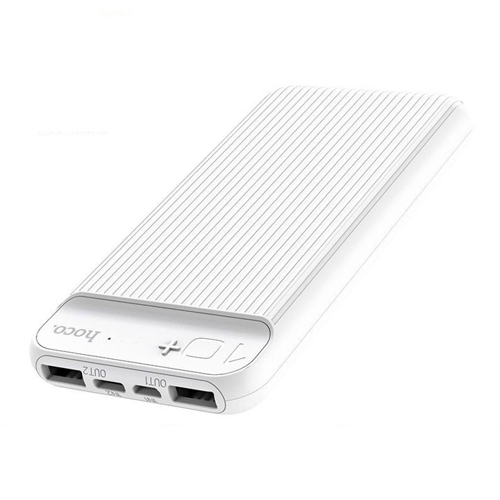 Pin Dự Phòng Polymer A+ 2 Cổng Usb 2.0A 10000mah Hoco J52 đèn led - Hàng nhập khẩu