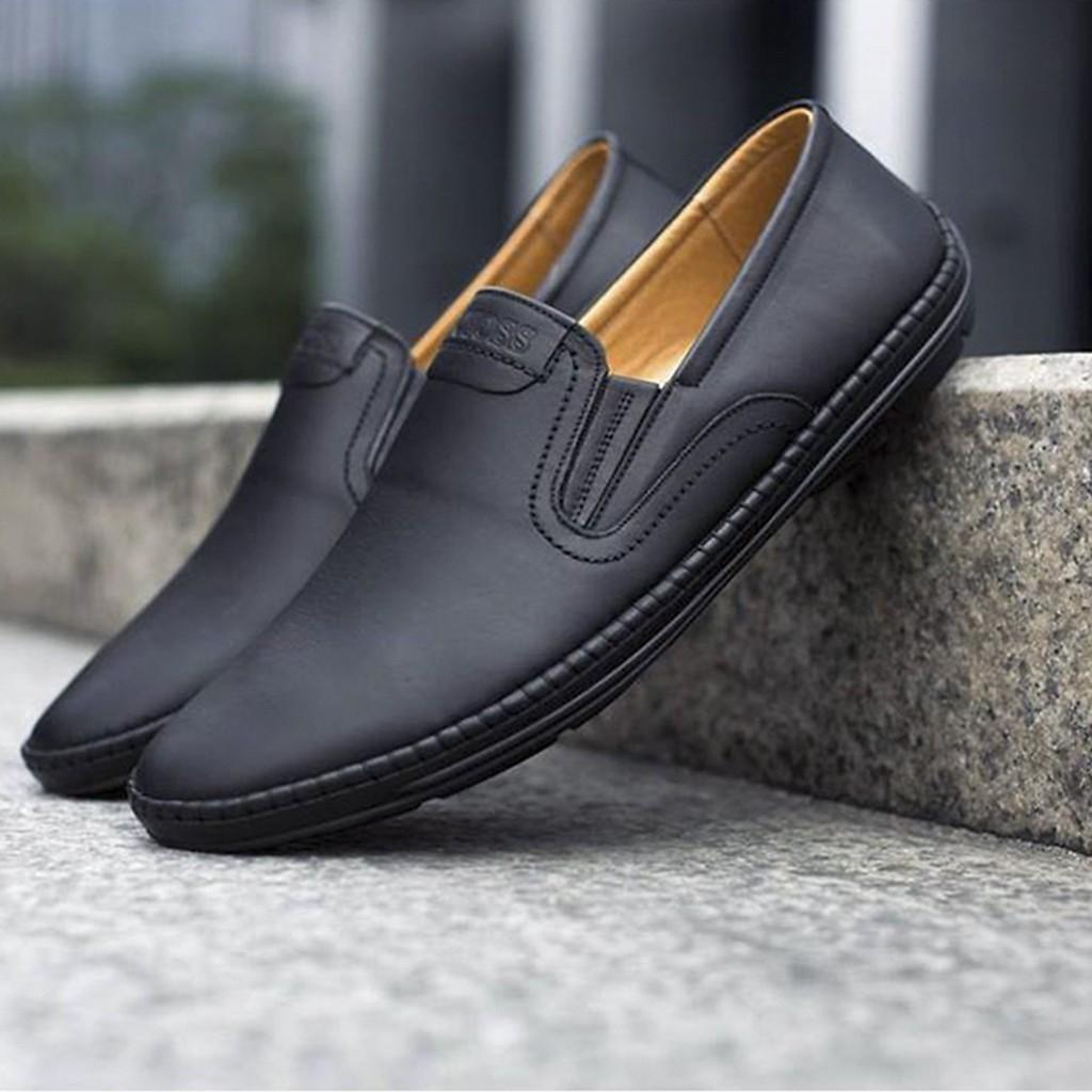 Giày lười nam đẹp da bò thật chính hãng UDANY GLN06 - Giày mọi đẹp 2020