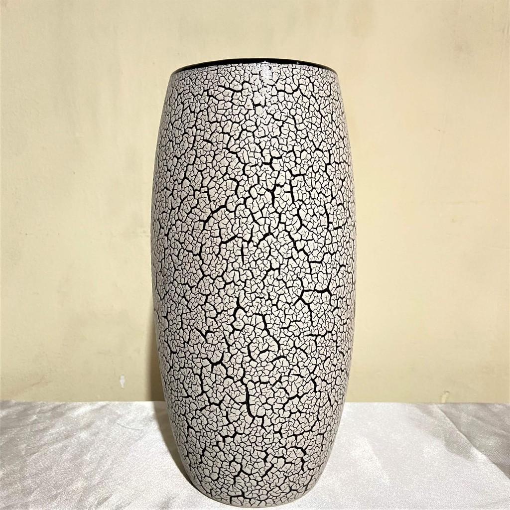 Bình Bông Sứ Rạng Bát Tràng Cắm Hoa Cao 24cm, 22cm