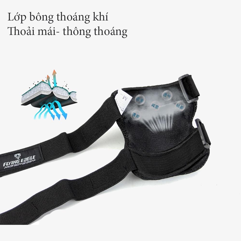 Combo mũ bảo hiểm và bảo hộ cho bé, bảo vệ chân tay và đầu gối Flying Eagle V5, Centosy P5