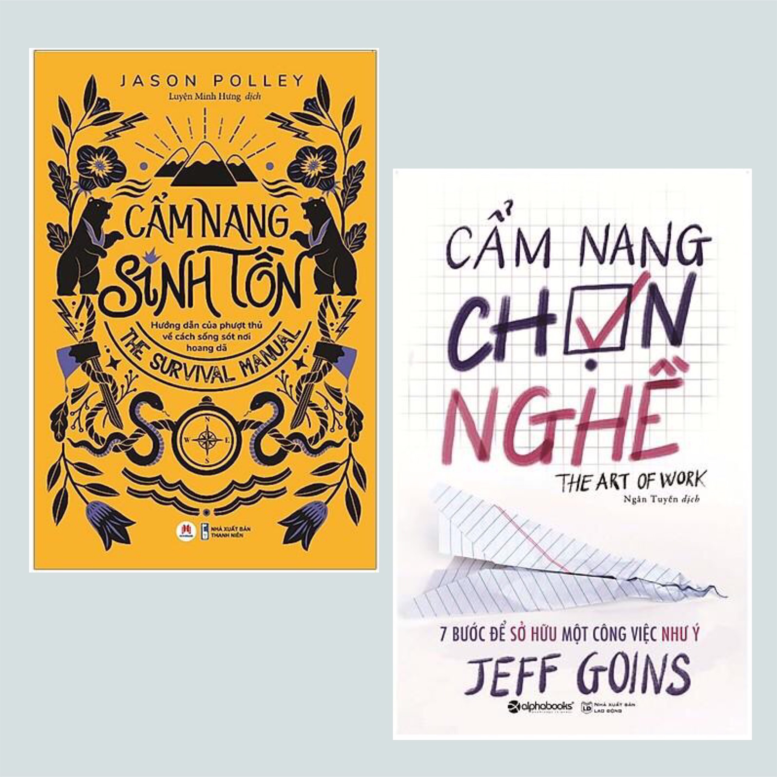 Combo Sách Tư Duy - Kỹ Năng Sống Hay: Cẩm Nang Sinh Tồn + Cẩm Nang Chọn Nghề