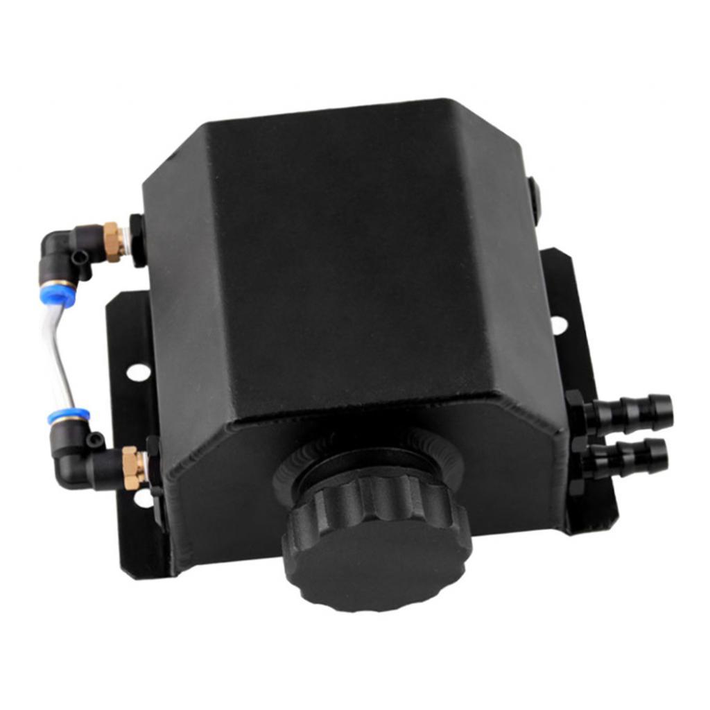 Bottle Reservoir Water Tank Radiator Overflow Aluminum Coolant W/ Cap Universal