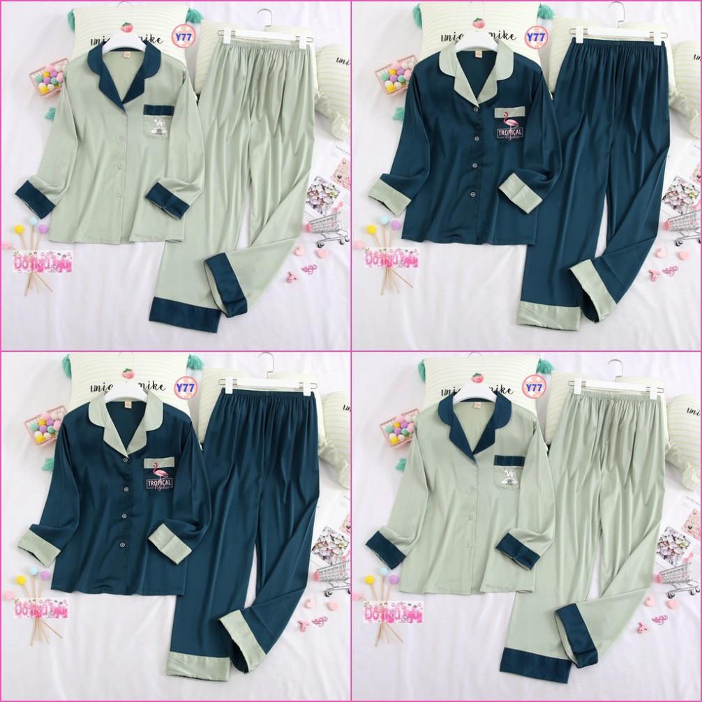 Pijama Lụa Dài Tay Cao Cấp Y77