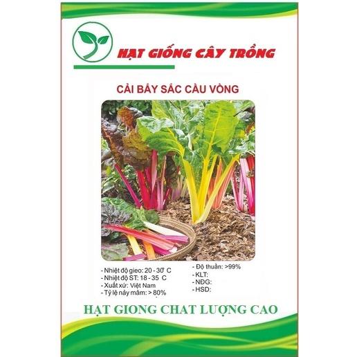 Hạt giống rau cải cầu vòng - 1 gói 50 hạt