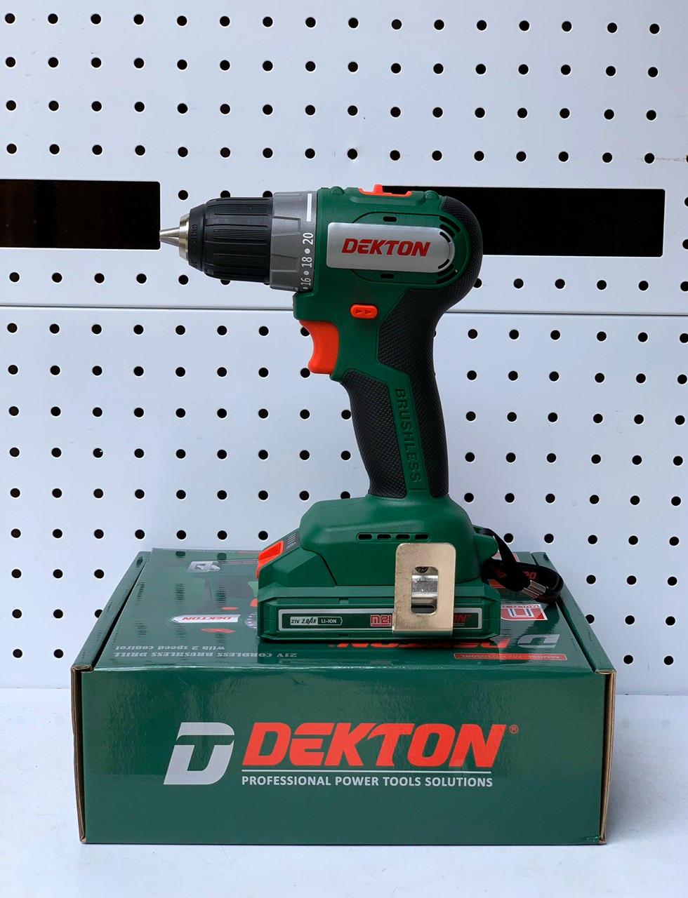 MÁY KHOAN VÍT DÙNG PIN 21V 50Nm SỬ DỤNG CHÂN PIN PHỔ THÔNG DEKTON M21-D1050BL - HÀNG CHÍNH HÃNG