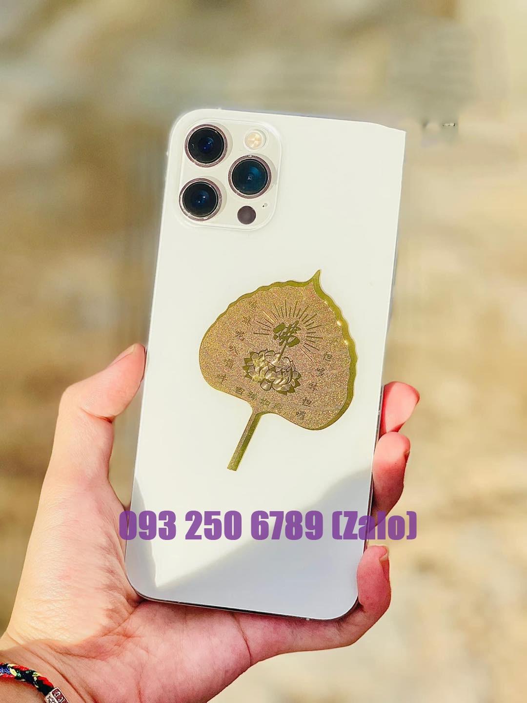 LÁ BỒ ĐỀ DÁT VÀNG IN HÌNH PHẬT