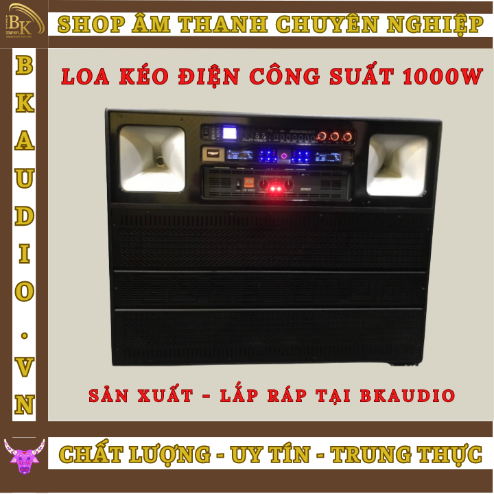 Loa kéo điện , loa kéo điện công suất lớn. Công suất 1000W , linh hoạt trong mọi không gian. thay thế cả nhạc sống đám cưới. Sự kết hợp hoàn hảo của các thương hiệu nổi tiếng. bền bỉ với thời gian.