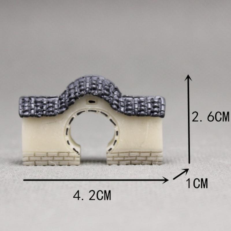 Tiểu cảnh mini  ️ Mô hình tường nhà, cửa nhà theo phong cách nhà cổ trang trí tiểu cảnh sân vườn, sen đá, terrarium