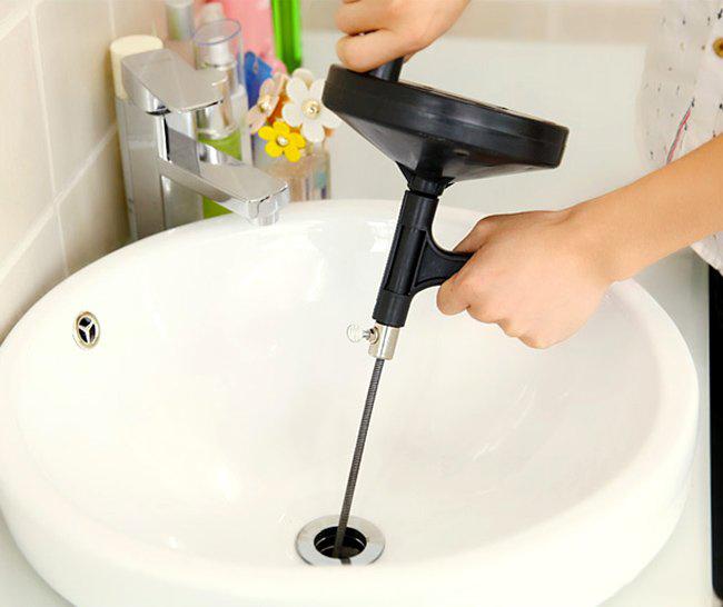 Dụng Cụ Thông Cống Có Quai Cầm Dây Dài 4M Tiện Dụng