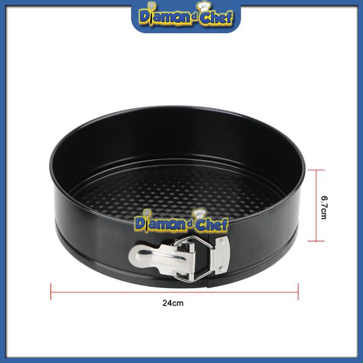 Khuôn Khóa Chống Dính Làm Bánh Gato/Bánh Bơ Tỏi/Mousse Cake 16-18-20cm Tự Chọn