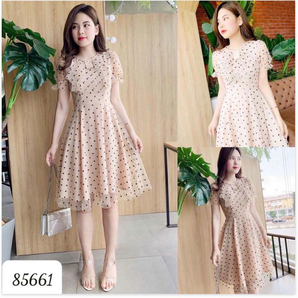 Đầm xoè lưới bi siêu sang tôn dáng cho các chị em THỜI TRANG MỚI NHẤT HIỆN NAY