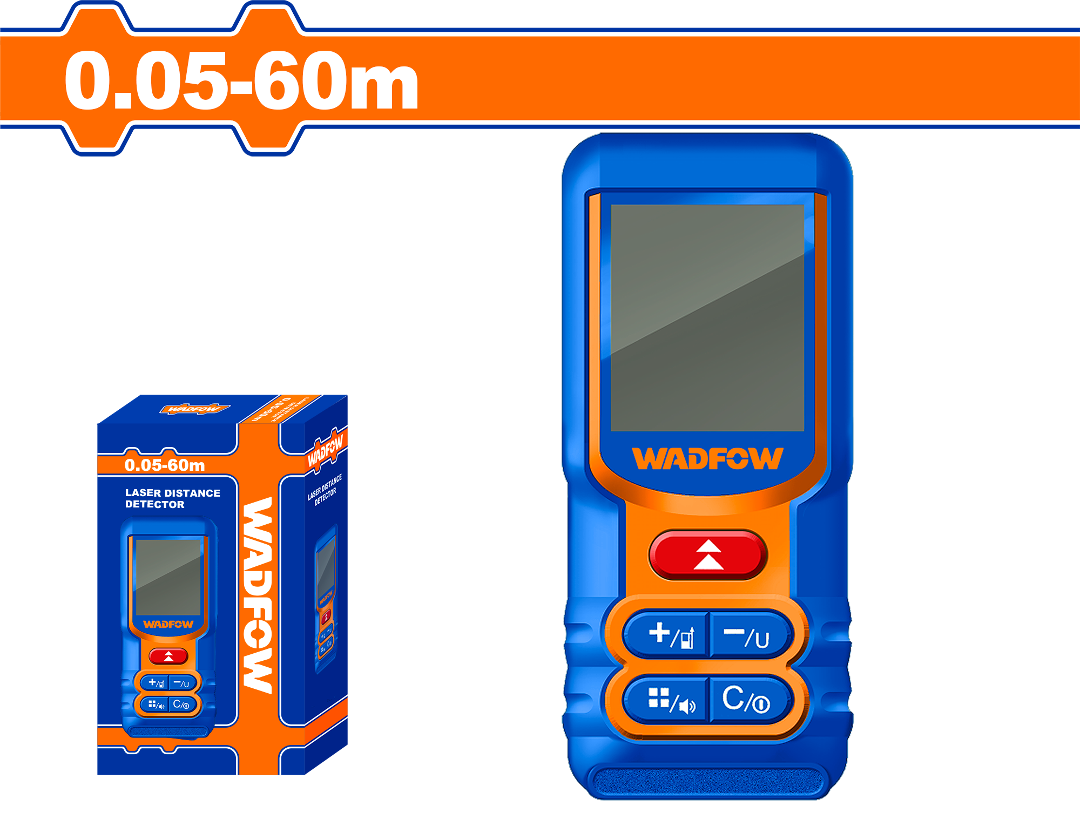 MÁY ĐO KHOẢNG CÁCH LASER 0.05- 60M 635NM WADFOW WDL1516 - HÀNG CHÍNH HÃNG