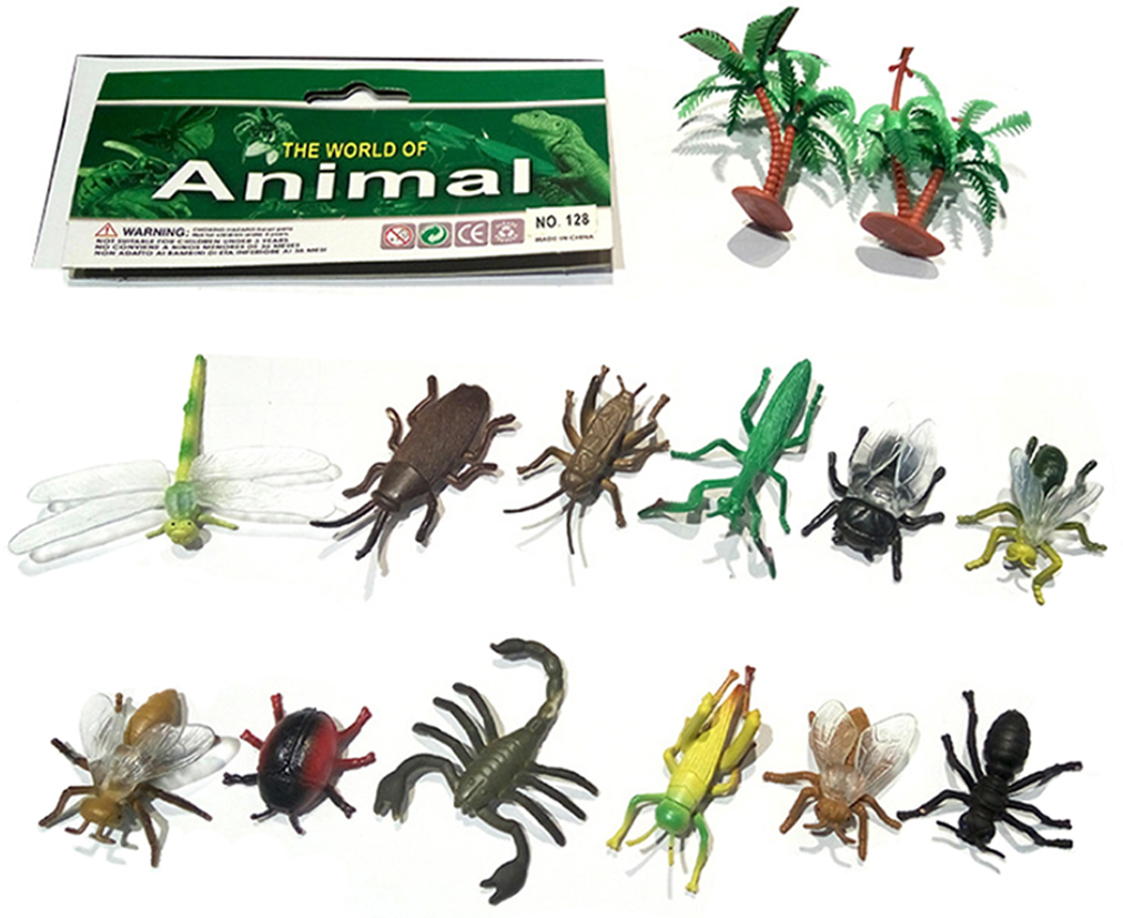 Bộ sưu tập 12 Côn Trùng Safari New4all Animal World cho bé 3 tuổi học hỏi và khám phá