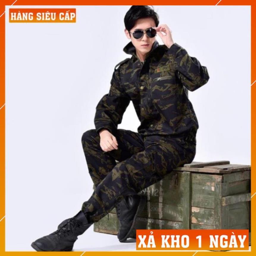 Quần Áo Lính Mỹ Giá Rẻ - Quần Túi Hộp Nam Kiểu Lính Rằn Ri