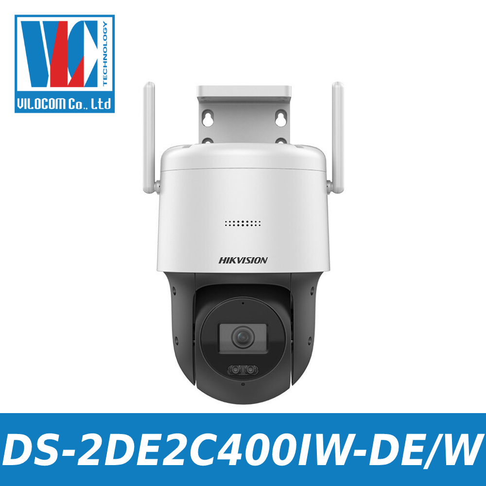 Camera IP Speed Dome hồng ngoại Wifi 4.0 Megapixel HIKVISION DS-2DE2C400IW-DE/W - Hàng Chính Hãng