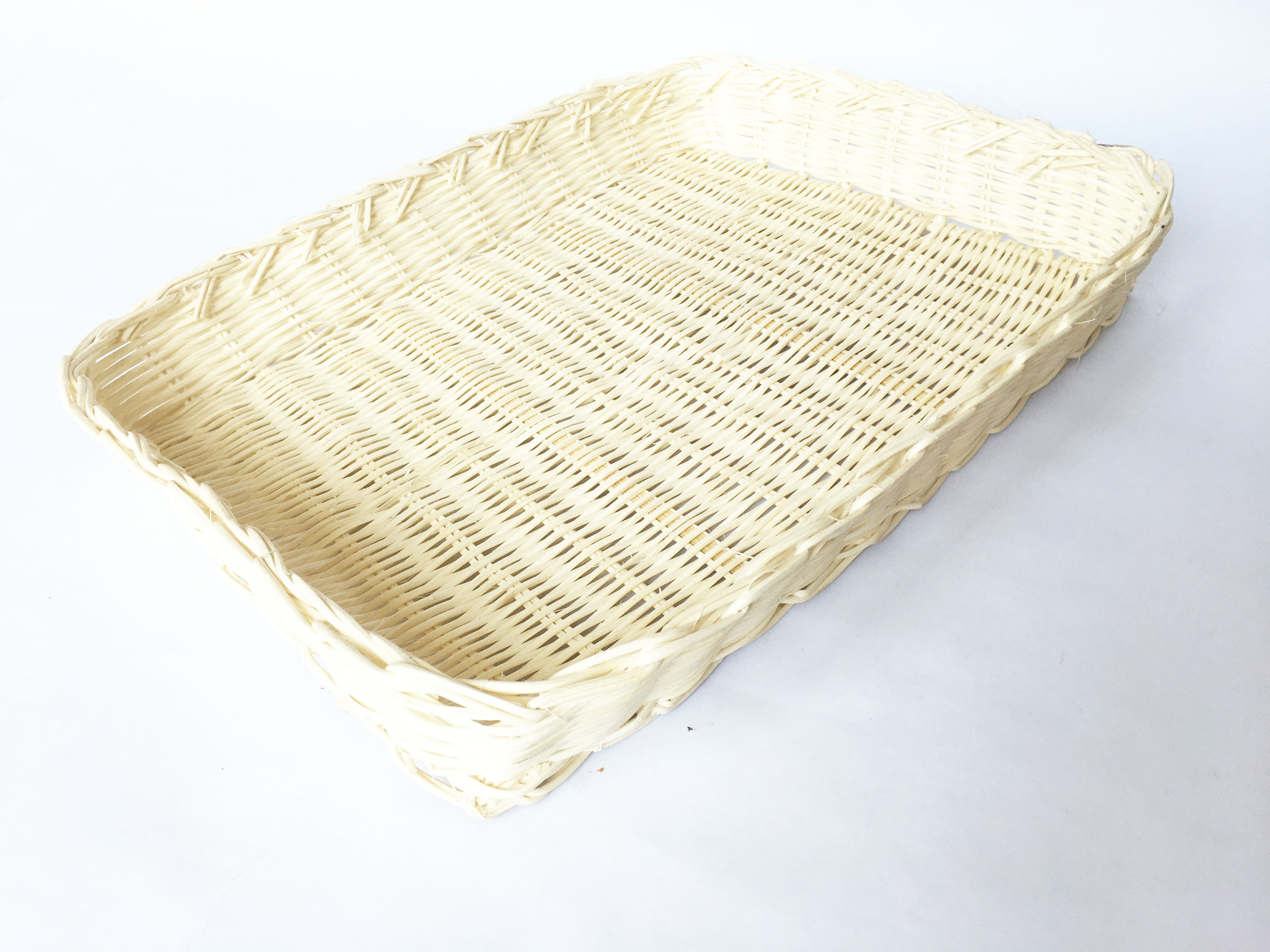 Khay mây đan bằng mây tự nhiên Khay chữ nhật KT D32xR22xC5.5cm đựng đồ, decor, trang trí bằng mây